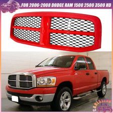 Painted Flame Red Black Grille Tradesman Style For 2006-2008 Ram 1500 2500 3500