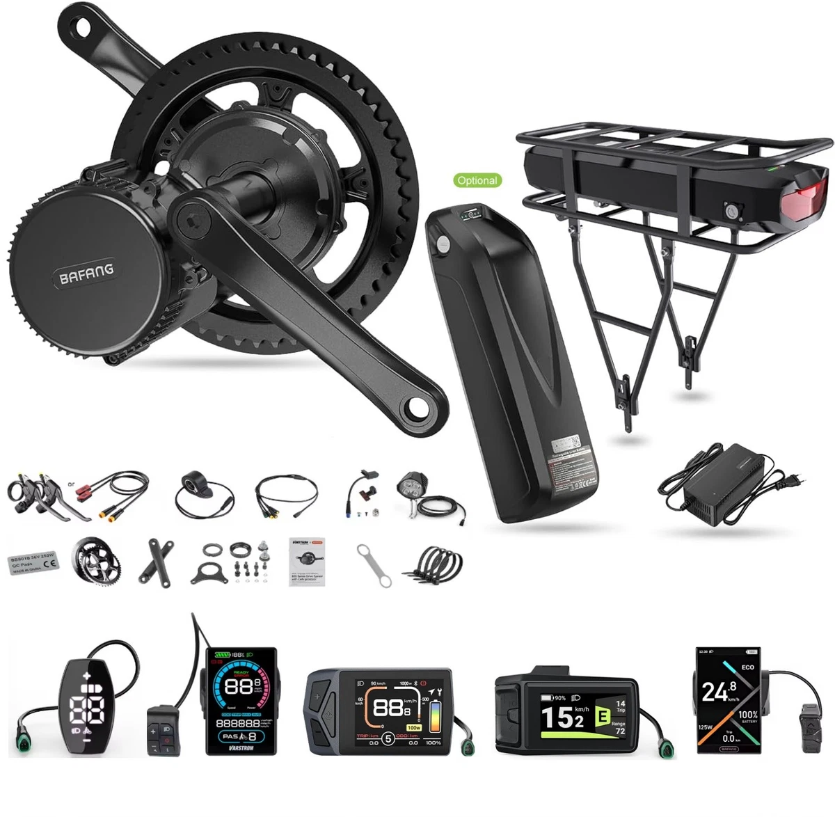 BAFANG 36V 500W Borstelloze Middenmotor BBS01B E-bike