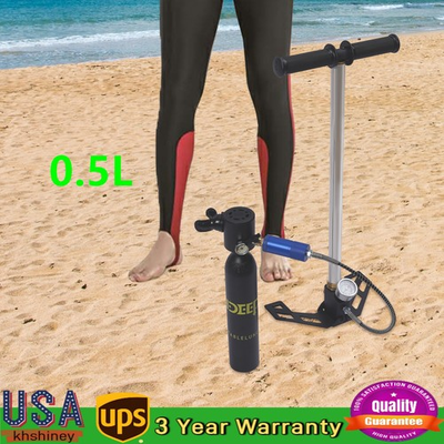 #ad #ad Portable Oxygen Air Tank Pump Equipment Underwater Breath Mini Scuba Diving Case $125.78