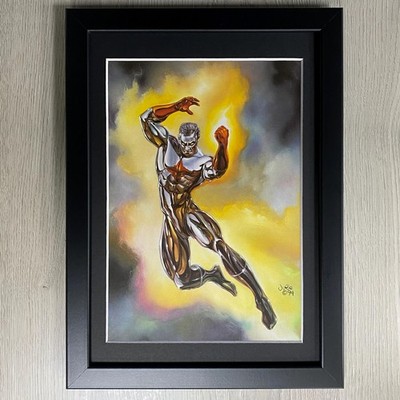 JULIE BELL CAPTAIN ATOM GERAHMTE KUNST. DC COMICS, SCI-FI, FANTASY