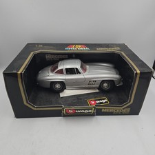 Burago Mercedes Benz 300 SL 1954 Model Kit 1:18 Scale - Silver Cod 3013