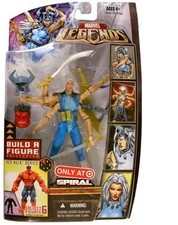 Marvel Legends Exclusive Red Hulk Build-A-Figure Wave Action Figure Spiral Gold