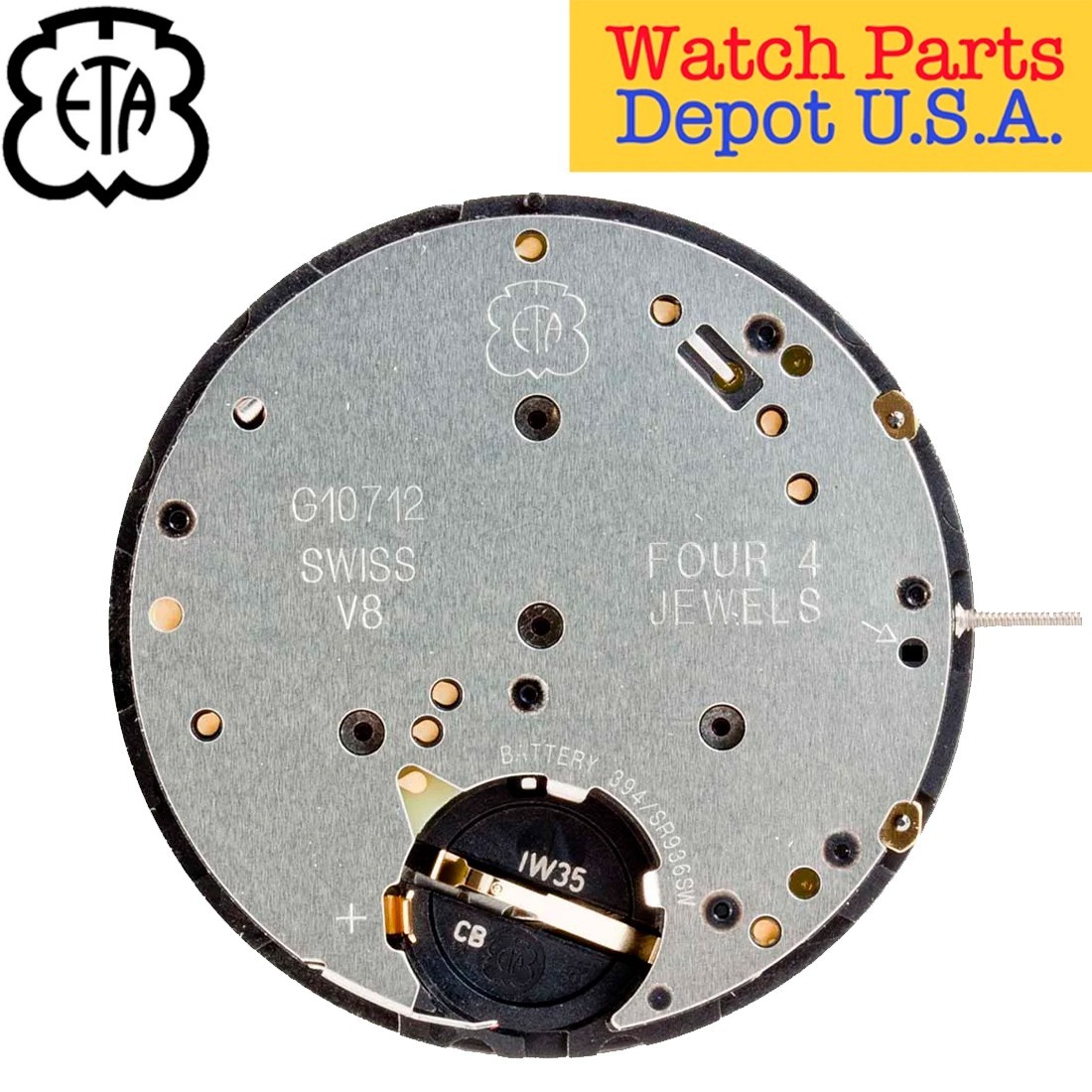 Genuine ETA G10.712 Swiss Made Quartz Movement, (Multiple