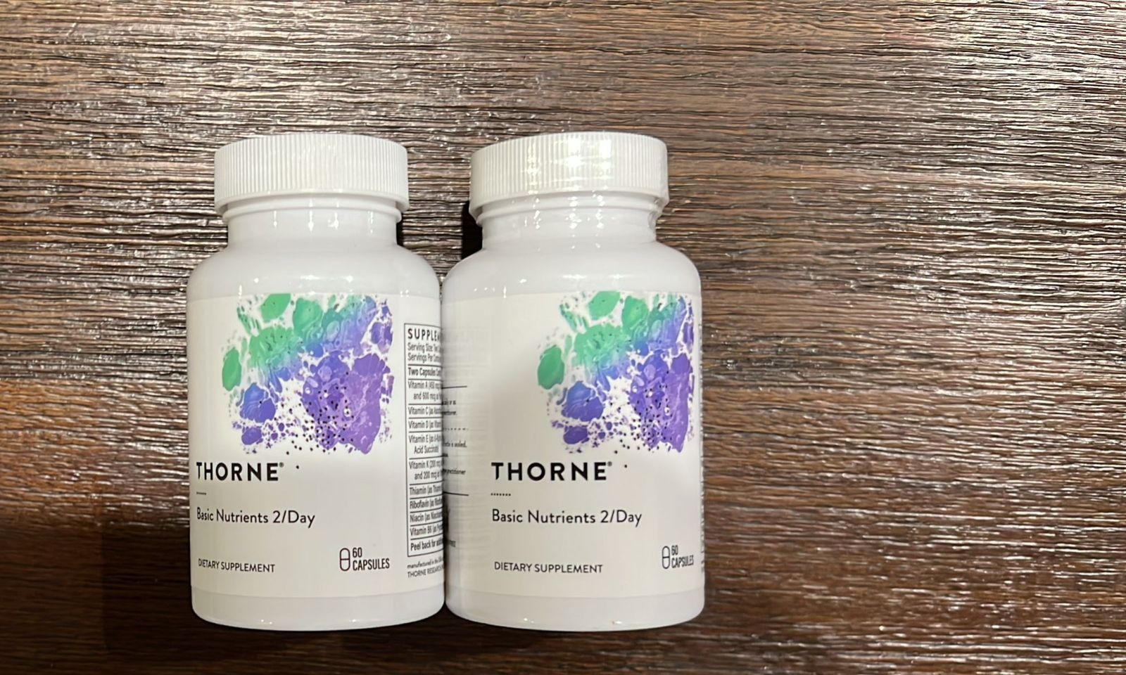 Thorne Basic Nutrients 2/Day Daily Multivitamin Dietary Supplement 60 ...