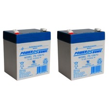 Power-Sonic PS-1250 12V 5AH SLA Battery 12 VOLT F2 TERMINAL - 2 Pack