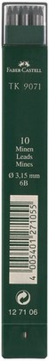 Faber-Castell 127106 Fallmine TK  für Fallminenstift - 3,15 mm, Härtegrad 6B, ti