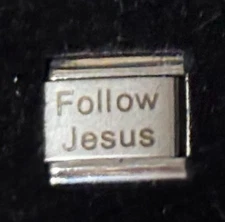 Follow Jesus Wholesale Italian Charm Laser Link 9MM K2020-2
