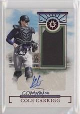 2024 Boys of Summer Prospect Material Signatures Red 6/49 Cole Carrigg Auto 0ot5