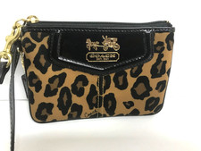 Coach Ocelot Leopard Print Multicolor Wristlet
