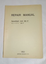 Nikon Speedlight Unit SB-17 Repair Manual Technicians English  Japanese