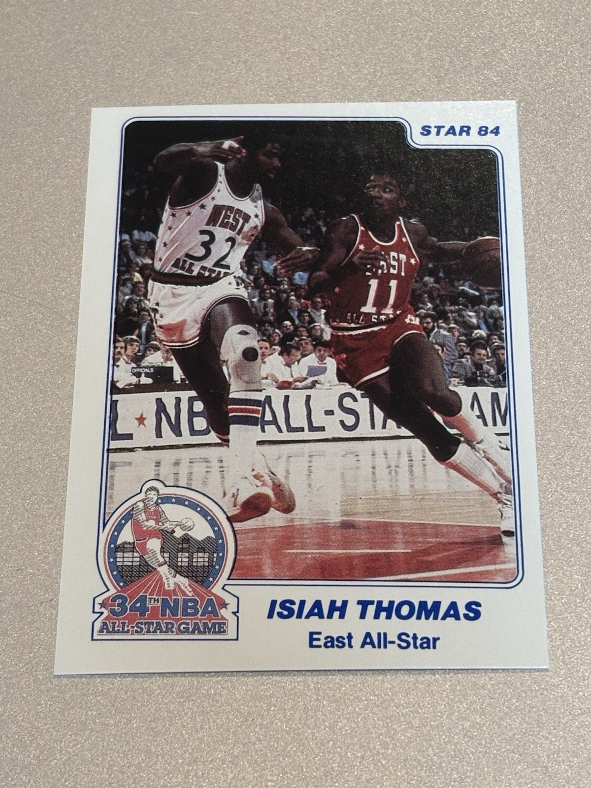 Rare Collectible Isiah Thomas #11 Star 84 Basketball Card