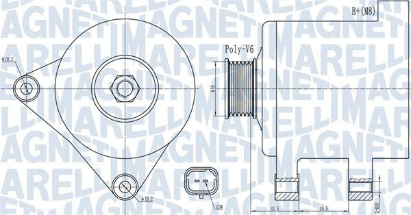 Generator Magneti Marelli 063732015010 FüR CitroËN Peugeot-image