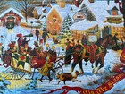 1000 Piece Buffalo Jigsaw Puzzle by Charles Wysocki "Small Town Christmas" — photo 3