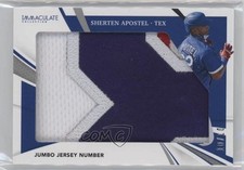 2021 Panini Immaculate Jumbo Jerseys Jersey Number 10/10 Sherten Apostel 10lj