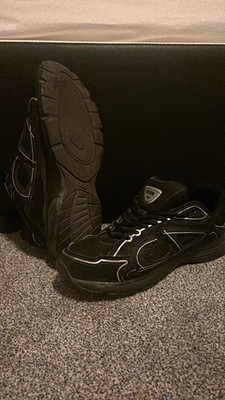 Dior B30 Herren Sneaker Low Top EU 41 Schwarz/Weiß Schnürung