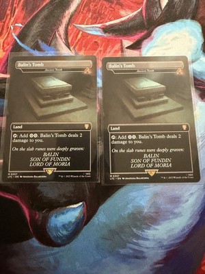 1x Balin's Tomb (Ancient Tomb) (357) ~~ Borderless - Foil NM-Mint, English Comma