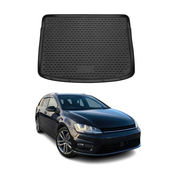 Kofferraummatte Kofferraumwanne FüR Vw Golf Mk7 Variant 2013-2020 Gummi Tpe-image