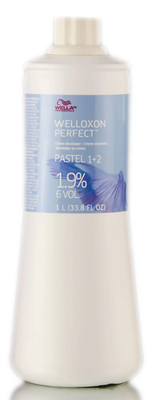 Wella Welloxon Perfect Pastel 1+2  Cream Developer 1.9% 6 Volume 33.8 oz (023)