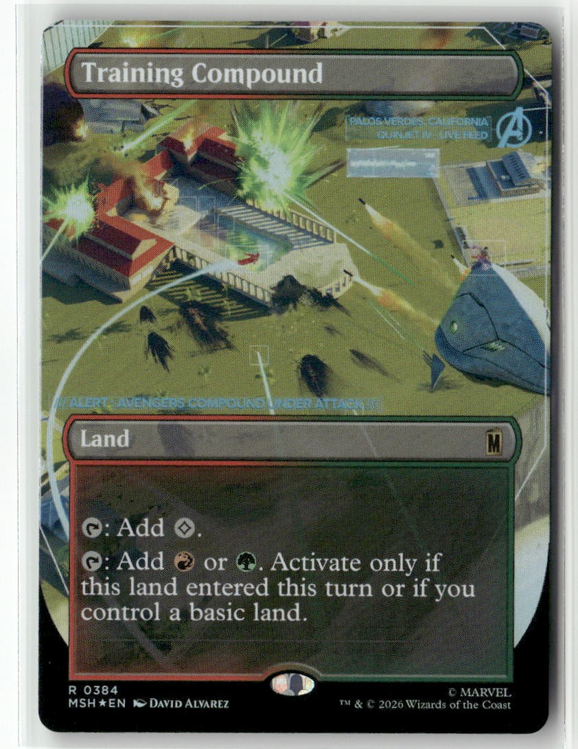 MTG Training Compound (Borderless) R Marvel Super Heroes 384 Foil NM