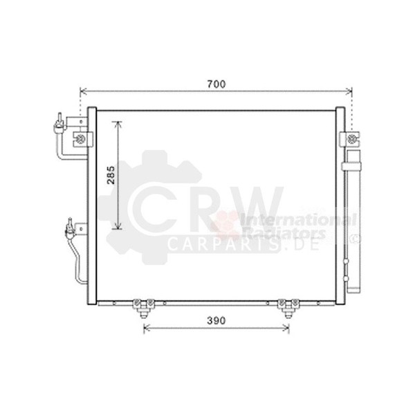 Kondensator Klimaanlage FüR Mitsubishi Pajero IV 3.8 V6 3.2 DI-D-image