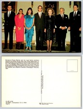 1984 White House Postcard: Reagan, Monaco Royal Family, Cary Grant, Julio