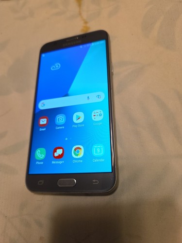 FAIR USED VERIZON SAMSUNG GALAXY J7 V 2018 SM-J737V 16GB Silver No Cord.