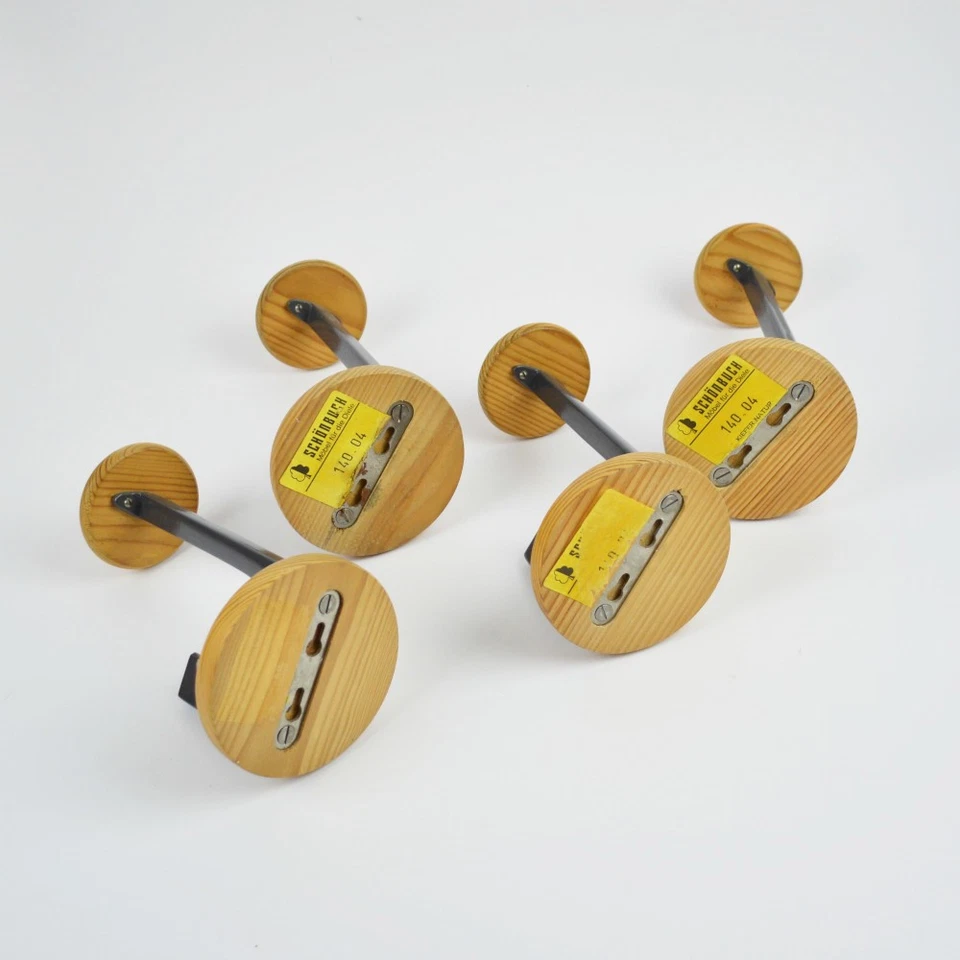 4 X Schönbuch Patère - Vintage - Pin - Bois Tendre - Garde-Robe - Photo 3/4