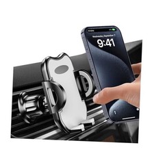 Car Vent Phone Holder, 360  Rotation Hands Free Cellphone Air Vent Cradle Grey