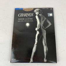 Image of Charnos Sheer Lustre Gloss Finish Tights 10 Denier XL To 5'9" Sherry Brown