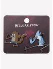 Regular Show Mordecai & Rigby Death Kwon Do Enamel Pin Set