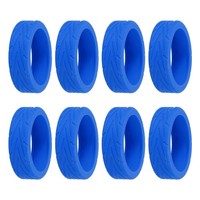 Koffer-Radabdeckungen, 8 StüCk Koffer-Rad-SchutzhüLlen Aus Silikon, Blau