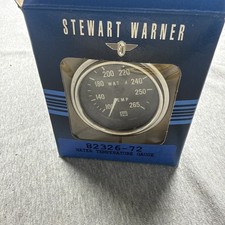 Stewart Warner Deluxe 2-116 Mechanical Water Temp Gauge 82326-72