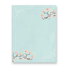 100 Stationery Writing Paper, with Cute Floral Designs Perfect for Notes or L...