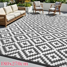Extra Large Outdoor Rug Garden Waterproof Patio Area Non Slip Deck Floor Mat UK