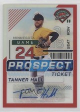 2024 Panini Prospect Edition Red Prizm Signatures /199 Tanner Hall #41 Auto w5b