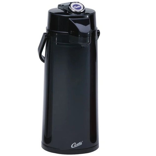Wilbur Curtis ThermoPro Glass Lined Airpot with Lever 2.2L - Black - Open Box
