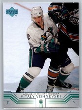 2001-02 Upper Deck Vitaly Vishnevski #236 Anaheim Mighty Ducks NHL