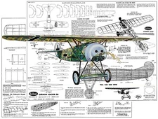 Guillows Model Airplane Plans (FF): Fokker D8 18" Scale Rubber-Powered