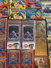 MLB lot Of Sealed Packs Pins And Auto! Ken Griffey Jr. Roberto Alomar! MLB