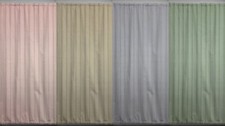 Striped Vines French Door Curtain Panel with Tie Back 4 Colors Available