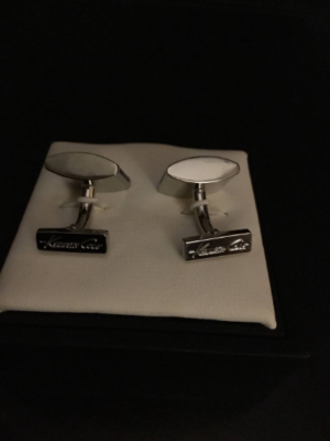 Boutons De Manchette Kenneth Cole étoile Bleu Clair - Neuf Jamais Porté - Showcase Item