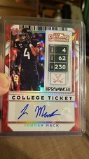 Jordan Mack 2020 Contenders College Ticket Auto /23