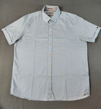Ted Baker Shirt Mens size 6 MED Short Sleeve London Gear pattern
