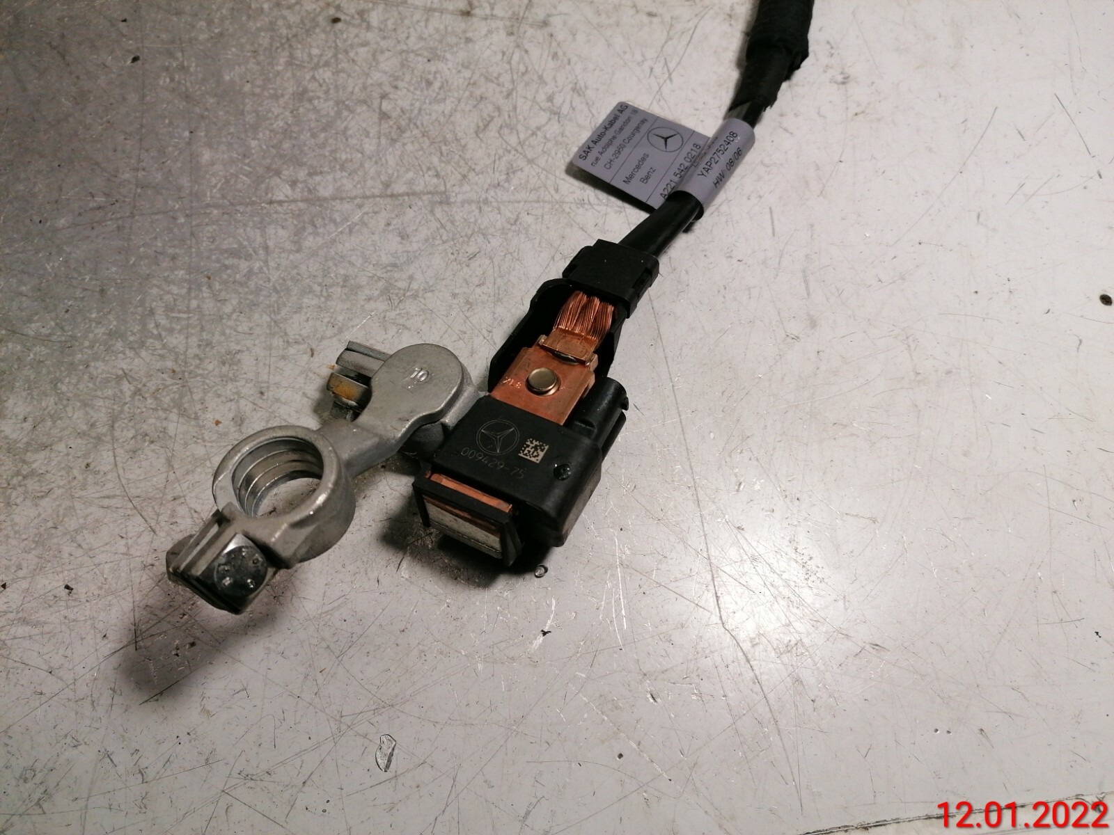 MERCEDES W221 S400 Hybrid Rear IBS Negative Battery Cable Wire OEM 