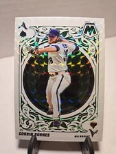 2022 Panini Mosaic Green Aces #A11 Corbin Burnes Milwaukee Brewers 090624