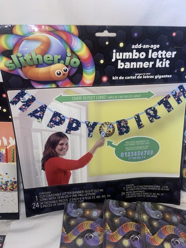 Slither Io Birthday Party Deco Lot Brand New - 第 4/9 張圖片