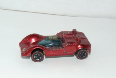 Vintage 1968 Hot Wheels Redline Chaparral 2G VERY DEEP PRETTY ROSE TRICKY