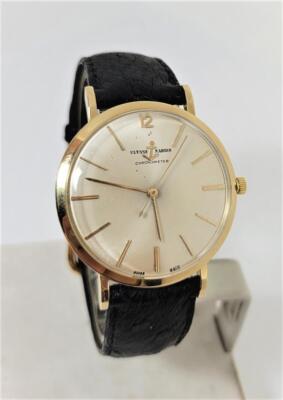 Vintage 18k ULYSSE NARDIN CHRONOMETER Winding Watch Cal N115S c