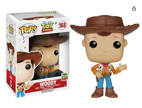 Funko Pop Disney: Toy Story Woody New Pose Action Figure, Brown #168