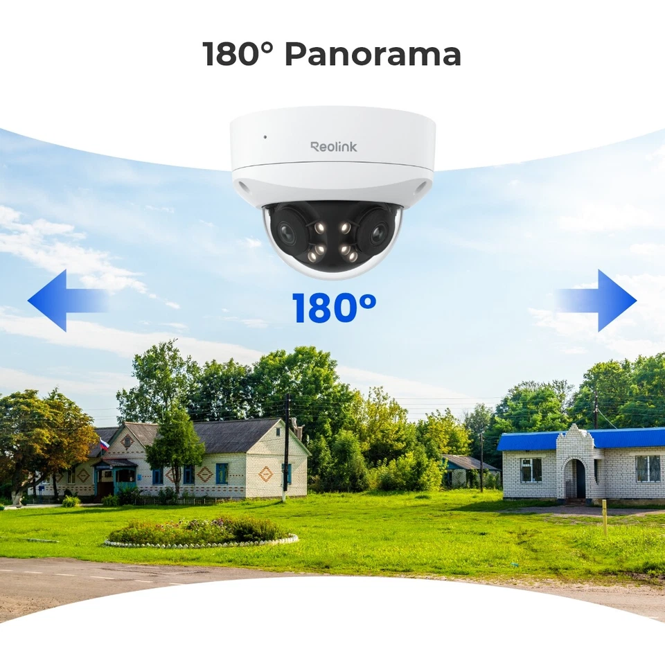 Reolink Duo3VPoE 16MP Dual-Lens Security Camera 180° Panoramic IK10 Vandal-Proof - Image 3 of 4